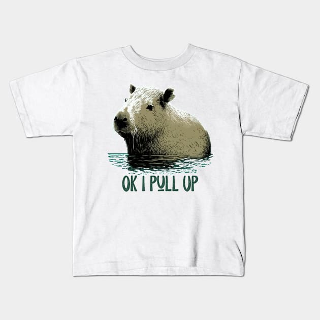 Capybara. Okay I pull up Kids T-Shirt by DragonDream